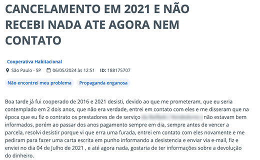 reclamacoes-cooperativa-habitacional-2 cooperativa habitacional não devolve dinheiro
