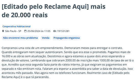 reclamacoes-cooperativa-habitacional-3 ação na justiça contra cooperativa habitacional
